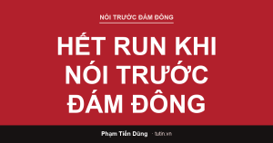 Cách hết run khi nói trước đám đông — diễn giả tự tin cầm micro trên sân khấu