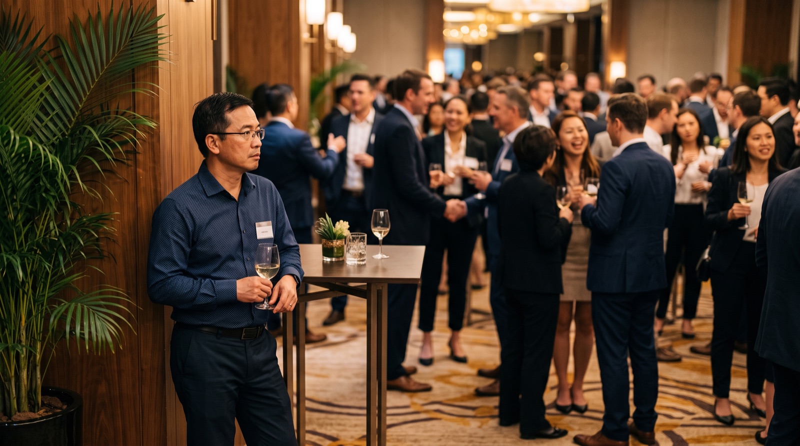 Người giỏi nhưng ngại giao tiếp đứng nép góc phòng networking, bỏ lỡ cơ hội